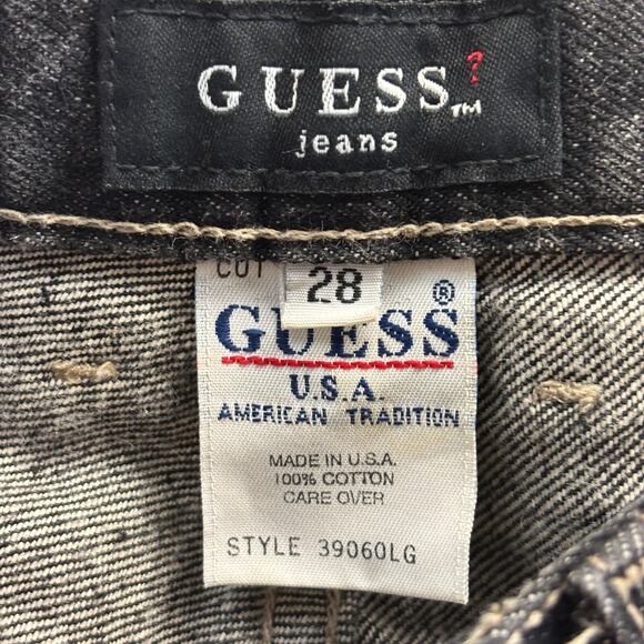 Vintage Womens Guess Western Boho Cowgirl Bootcut Denim Jeans Size 28 Rugged - Picture 3 of 10